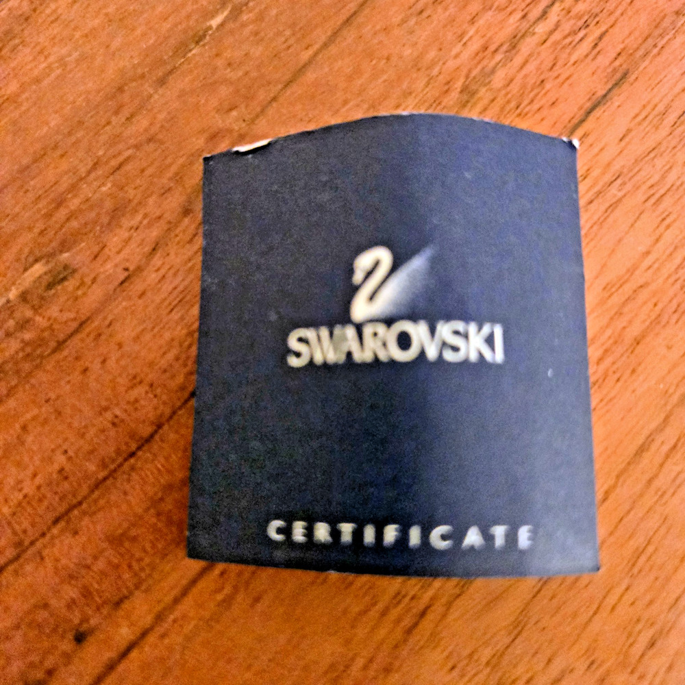 Swarovski Nirvana faceted clear crystal ring Rhodium plated Certificate and Box - Picture 7 of 9